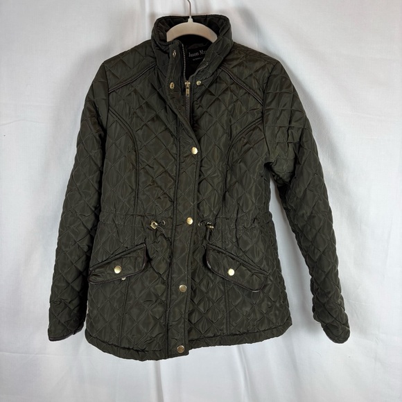 Jason Maxwell‎ Green Utility Coat Quilted Design - Picture 2 of 13
